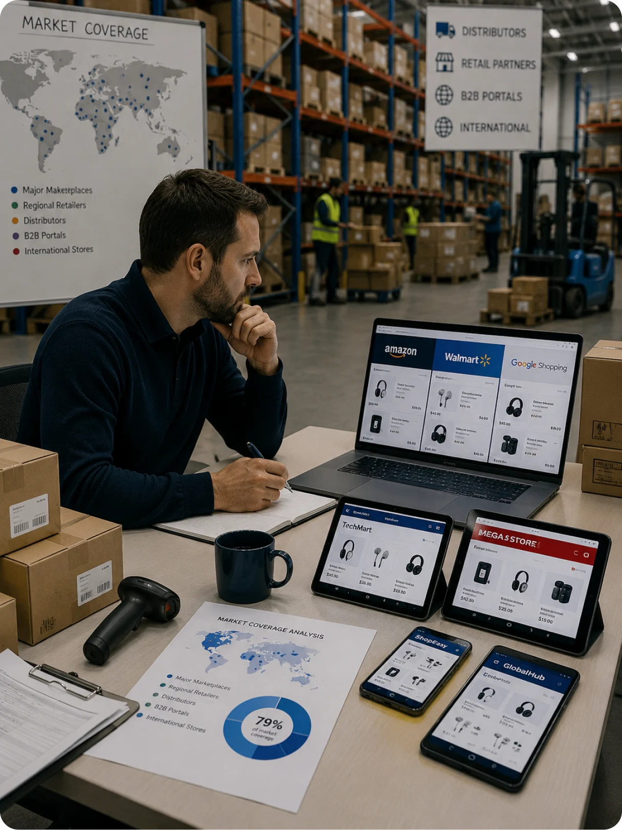 A buyer reviewing the same product across marketplaces, DTC storefronts and quick-commerce apps most tools never reach