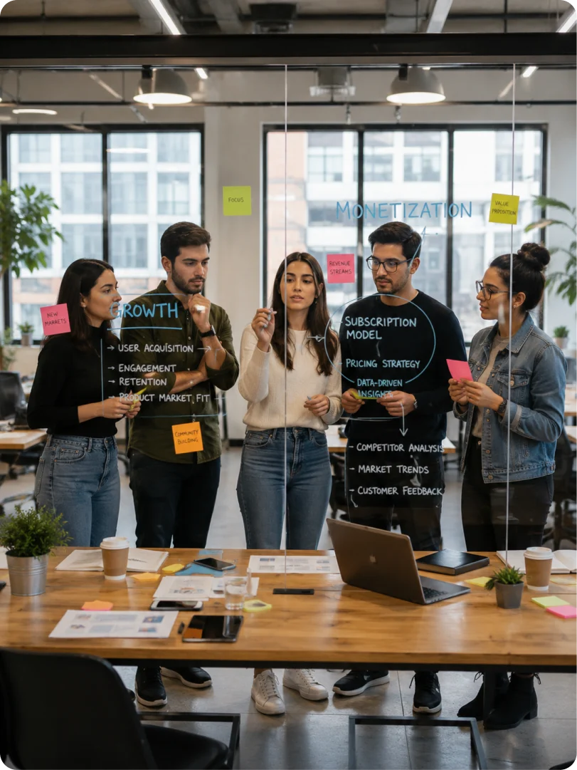 A fintech competitive-intelligence team tracking rival launches, funding rounds and executive moves